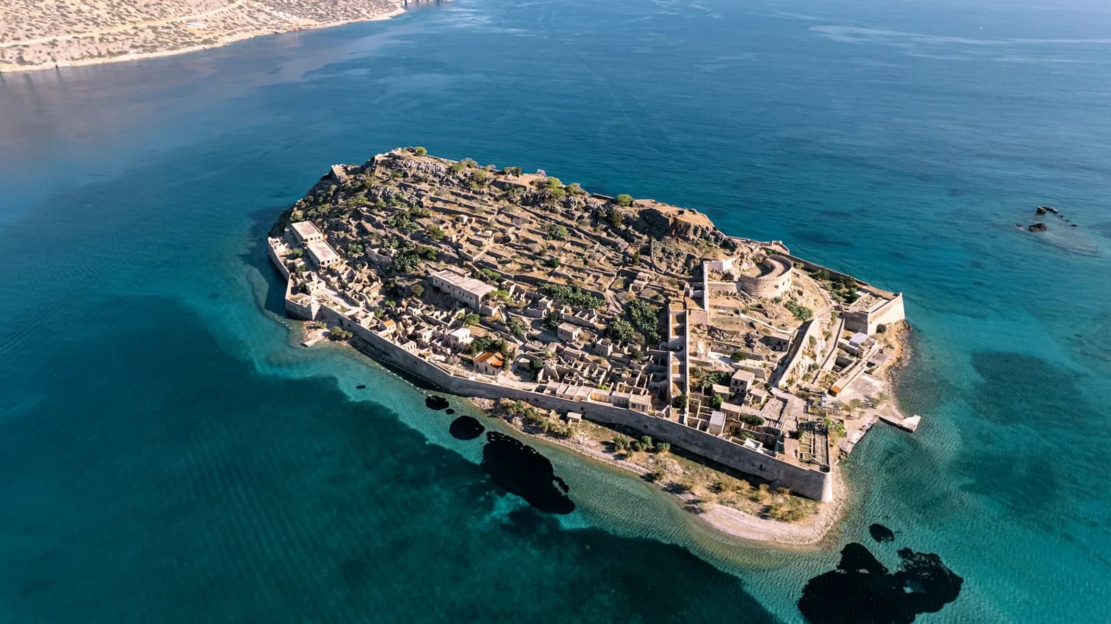 L’île fortifiée de Spinalonga en Crète