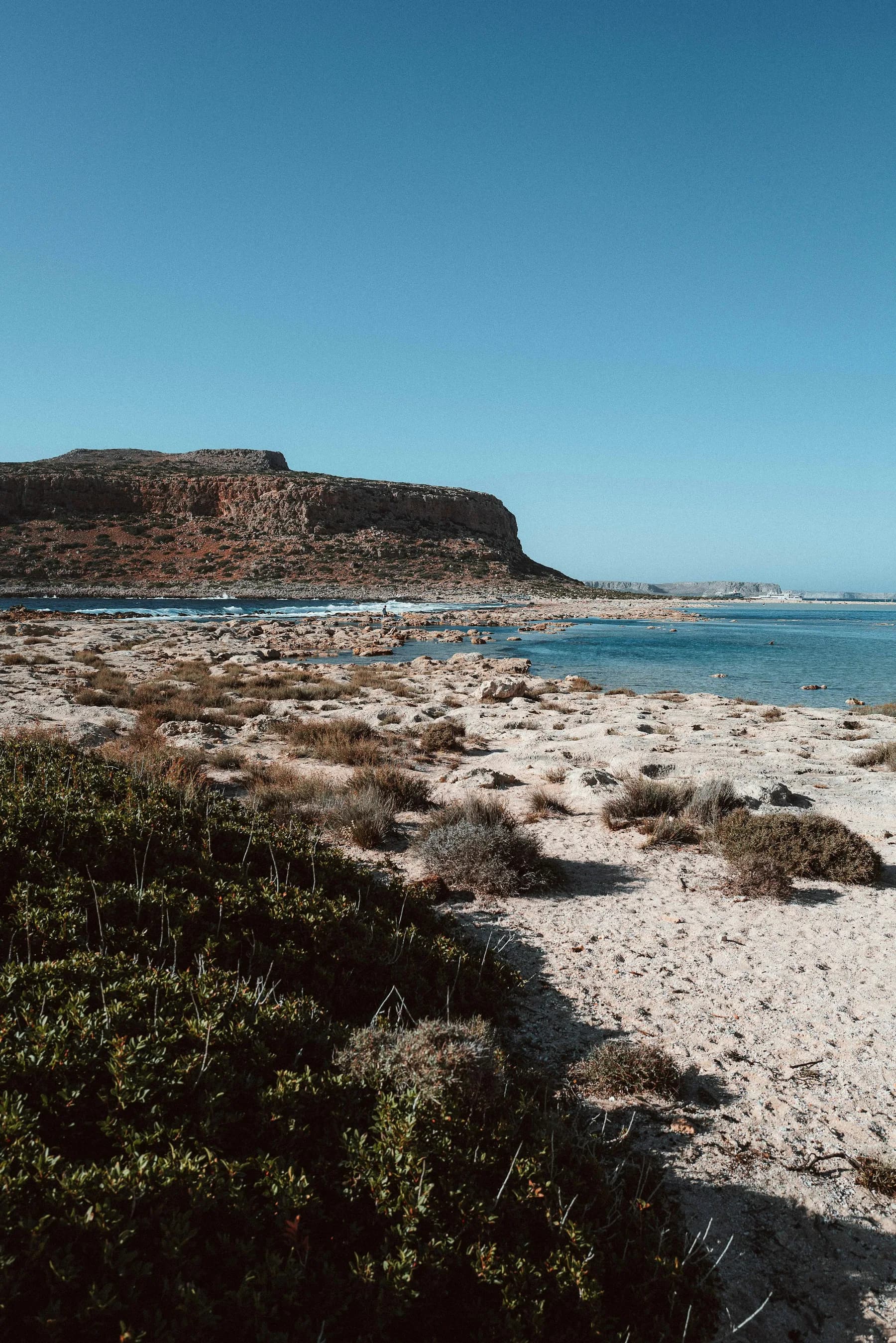 Balos beach and lagoon below the Gramvousa peninsula