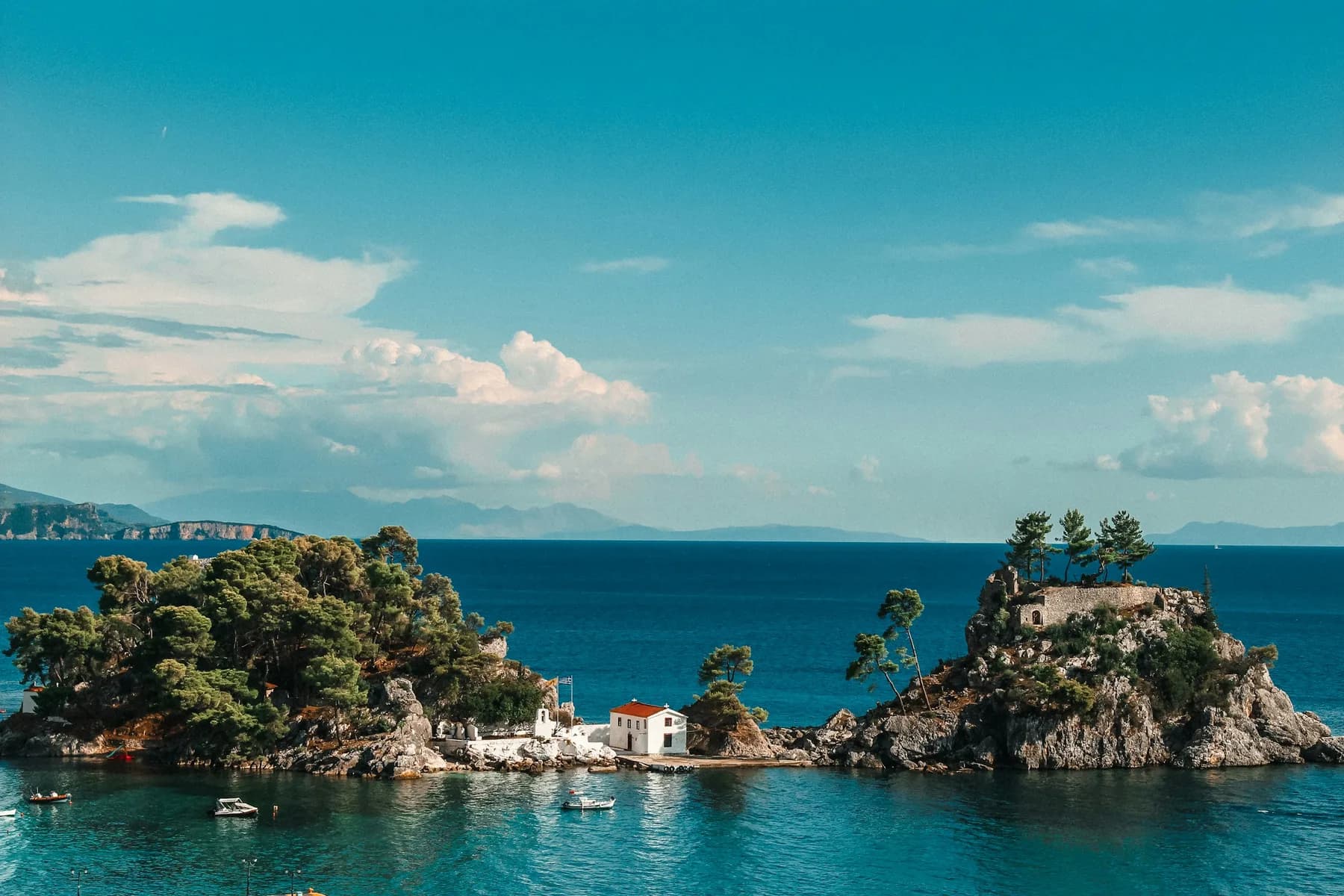 An islet off Parga on the Ionian coast